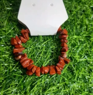 Pulseira de Cascalho – Jaspe Vermelho