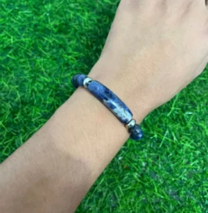 Pulseira Esfera com Pingente – Lápis Lazúli