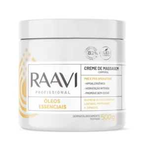 Creme de Massagem com Óleos Essenciais – 500 g