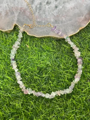 Choker de Cascalho – Fluorita